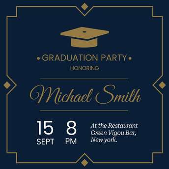 Invitation- Graduation