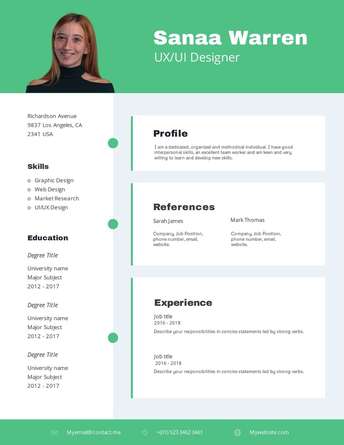 Resume CV - UX UI Designer