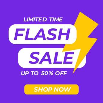 Square Button - Flash Sale