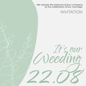 Invitation US - Weeding