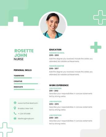 Resume CV - Nurse