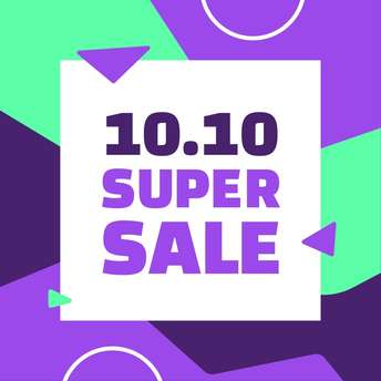 Square Button - Super Sale