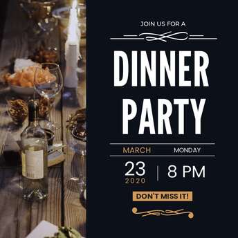 Invitation- Dinner Party